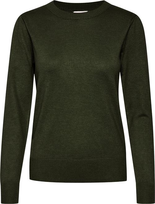 Se Saint Tropez Milasz Pullover Kvinde Army Green Melange Sweaters Regular Fit Str XXL - hos Magasin ved Magasin