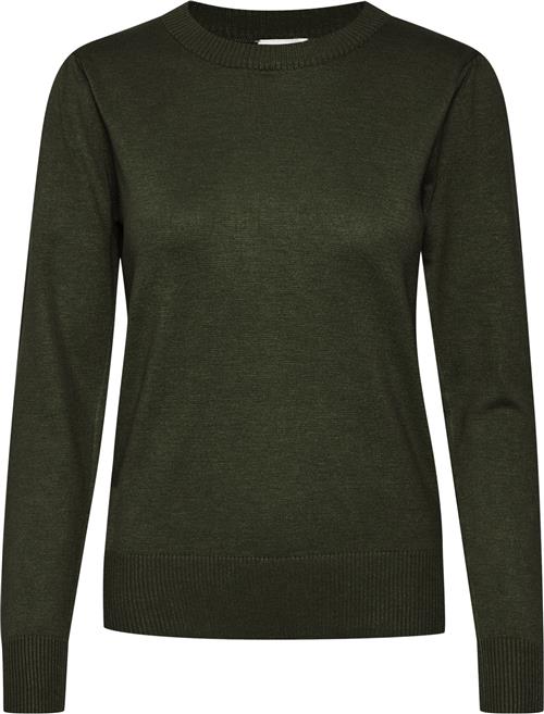 Saint Tropez Milasz Pullover Kvinde Army Green Melange Sweaters Regular Fit Str S - hos Magasin