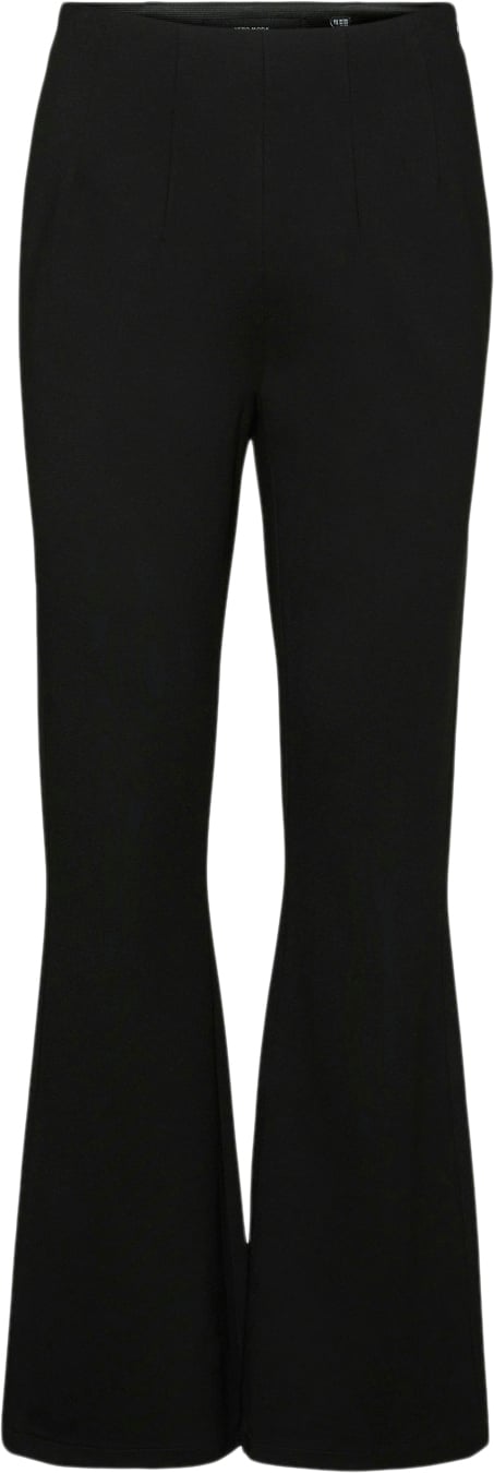 Se Vero Moda Vmaugusta HR Slim Flared Pant Kvinde Black Flare Bukser Str "L/""34" - hos Magasin ved Magasin