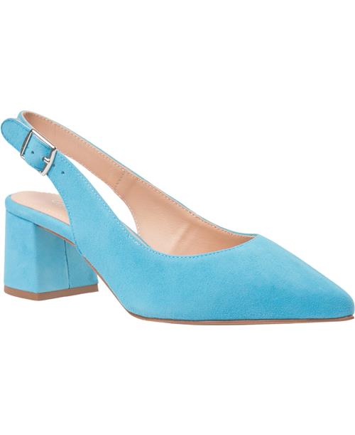 Se Gardenia Cupiter Goat Suede Kvinde Blue Pumps & Stiletter Str 38 - Læder hos Magasin ved Magasin