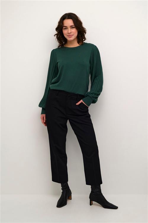 Se Kaffe Kalone Knit Pullover Kvinde Garden Topiary Langærmede Bluser Str L - hos Magasin ved Magasin