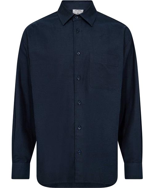 Filippa K Relaxed Cotton Shirt Mand Dawn Blue Langærmede Skjorter Str 48 - hos Magasin