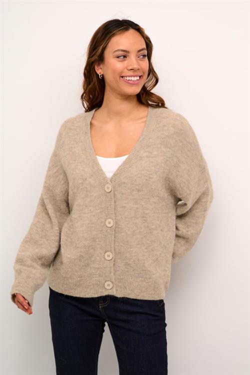 Se Culture Cucacheia Cardigan Kvinde Dune Melange Cardigans Str S - hos Magasin ved Magasin