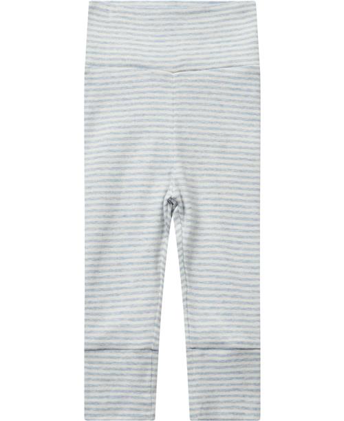 Se Magasin du Nord Collection Magasin Newborn Leggings Gots Str 56 Blue Stripe Leggings Bomuld ved Magasin