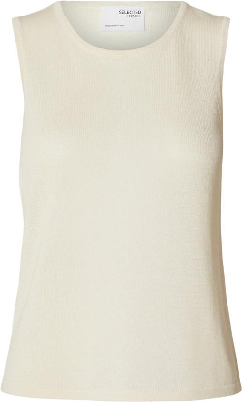 Selected Femme Slfmoon SUS SL Knit TOP B Kvinde Birch Tanktoppe Str L - hos Magasin