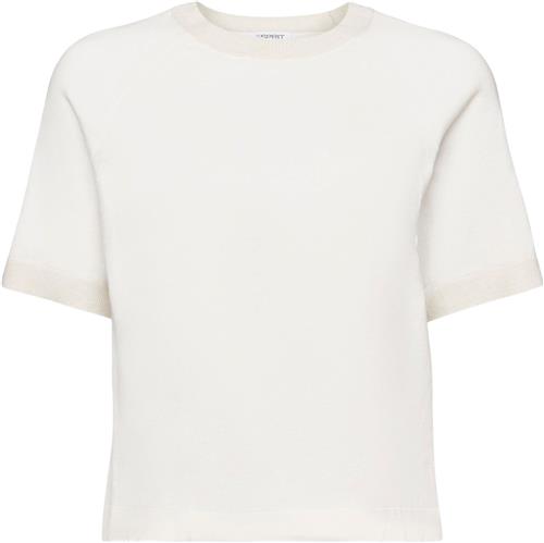 Esprit ss Raglan Sweat Kvinde Off White 4 Kortærmet Strik Str XL - hos Magasin