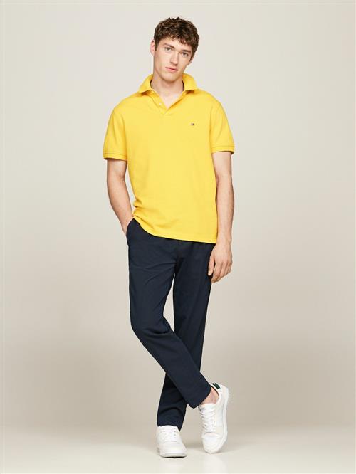 Tommy Hilfiger 1985 Regular Polo Mand Primary Yellow Kortærmede Poloer Str L - hos Magasin