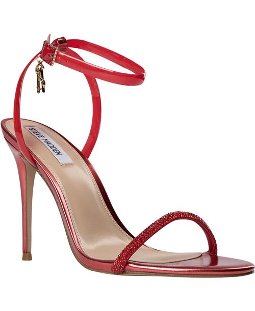 Steve Madden Balia Sandal Kvinde Red Højhælede Sandaler Str 42 - hos Magasin