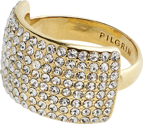 Pilgrim Aspen Recycled Krystal Ring Guldbel one size - Ringe hos Magasin