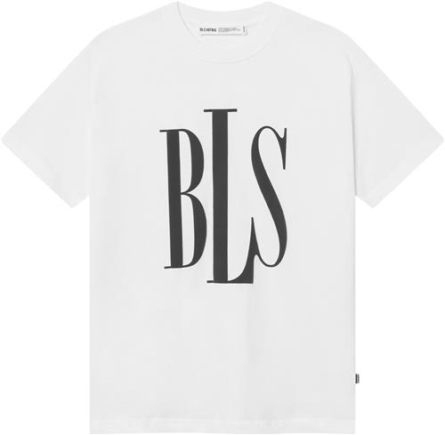 BLS Hafnia Henry Tshirt Mand White Kortærmede T-shirts Regular Fit Str XL - Bomuld hos Magasin