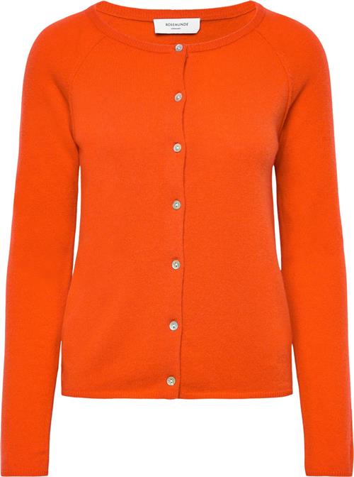 Rosemunde Wool & Cashmere Cardigan Kvinde Cherry Tomato Cardigans Str L Cashmere - hos Magasin