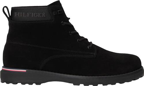 Tommy Hilfiger Corporate Outdoor Suede Boot Mand Black Snørestøvler Str 41 - hos Magasin