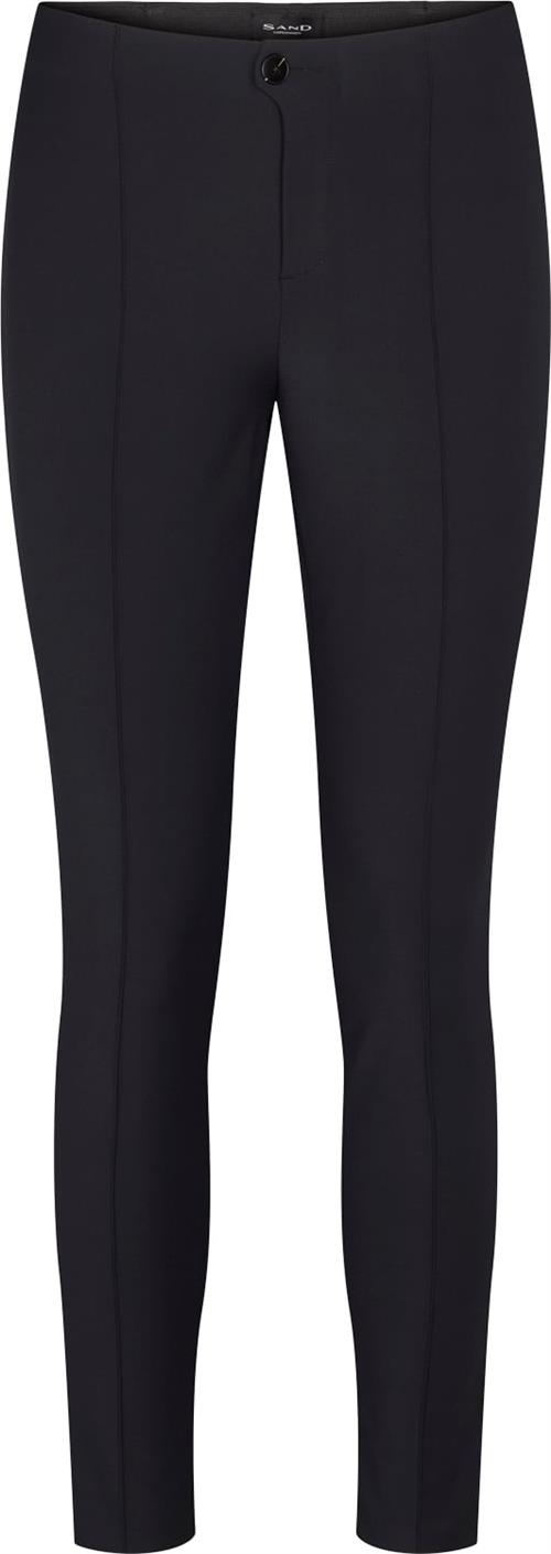 Se Sand 0624 Arella Kvinde Sort Bukser Med Smalle Ben Skinny Fit Str 42 - hos Magasin ved Magasin