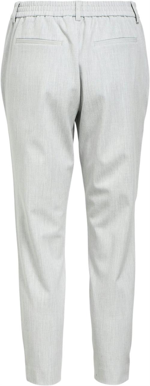 Object Objlisa Slim Pant Noos Kvinde Light Grey Melange Bukser Med Smalle Ben Str 42 - hos Magasin