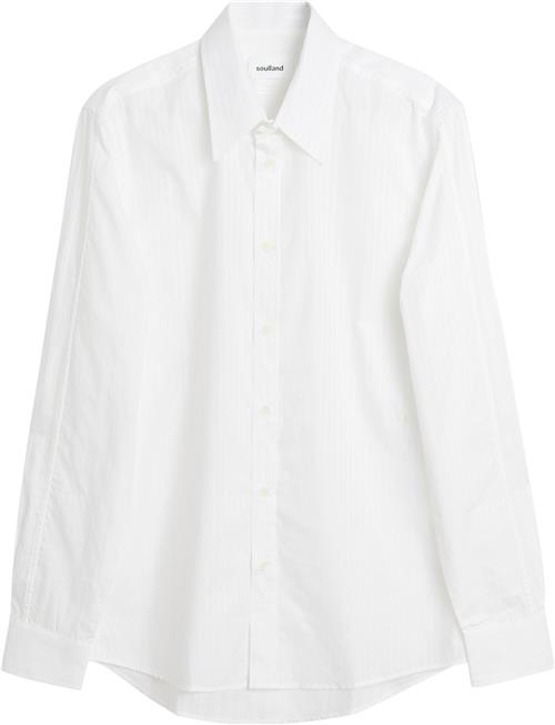 Soulland Rado Shirt Kvinde White Stripe Skjorter Str XL/XXL - Bomuld hos Magasin