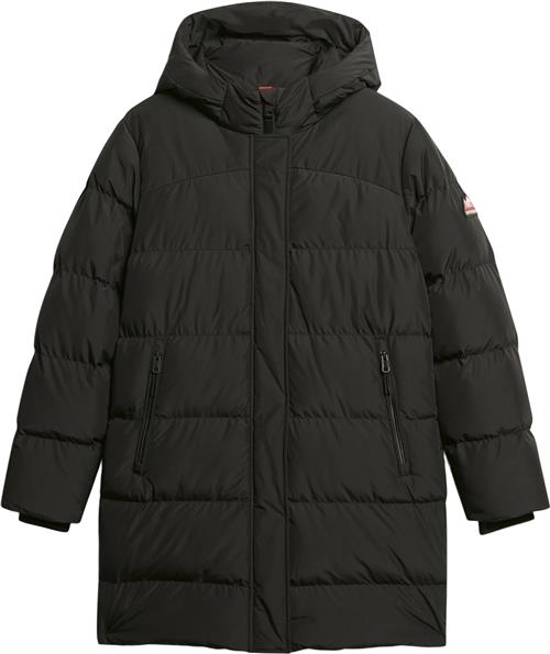 Superdry Hooded Sports Puffer MID JKT Kvinde Black Dunjakker Str XXL - hos Magasin