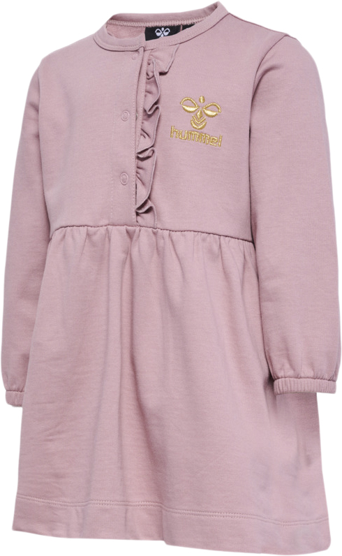 Hummel Hmlselina Dress L/S Str 4 år / 104 cm - Deauville Mauve Kjoler hos Magasin