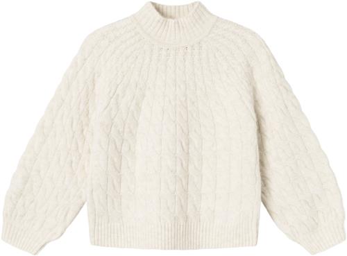 Name It Nkfnadalie LS Knit Str 122/128 - Jet Stream Strik hos Magasin