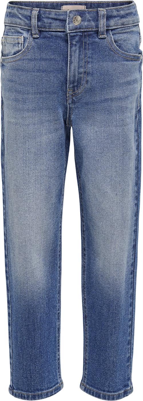 Se ONLY Koncalla MOM FIT DNM Azg159 Noos Kvinde Blå Straight Jeans Str 158 - hos Magasin ved Magasin