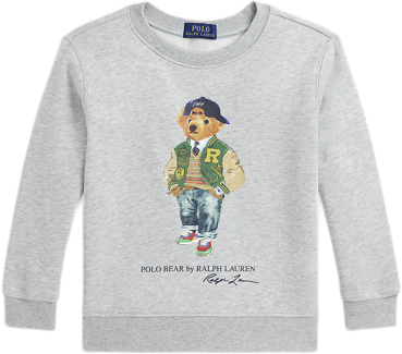 Polo Ralph Lauren Graphic Fleecelscnm4-kn-sws Str 4 År - Fa24 Bear Andover Heather Bluser hos Magasin