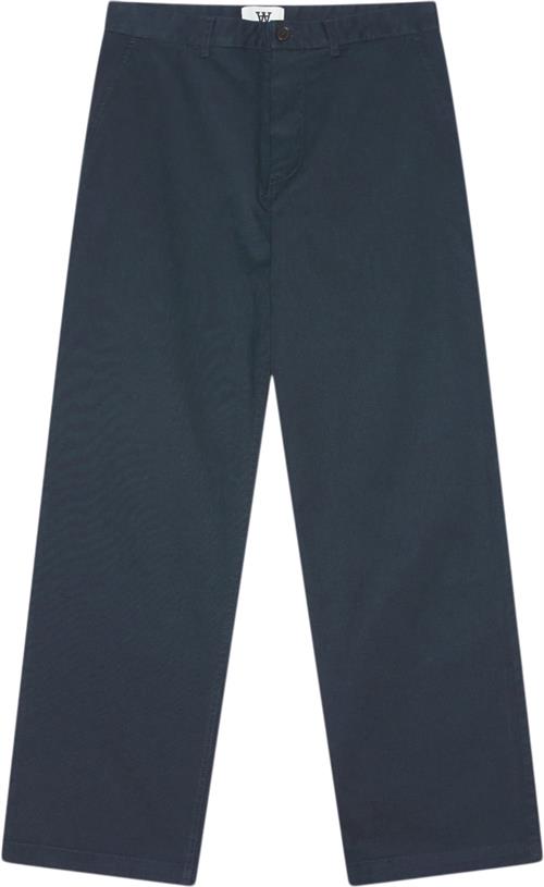 Wood Wood Silas Classic Trousers Mand Navy Chinos Str 31 - Bomuld hos Magasin