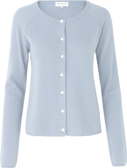 Se Rosemunde Wool & Cashmere Cardigan ls Kvinde Heather Sky Cardigans Str L Cashmere - hos Magasin ved Magasin