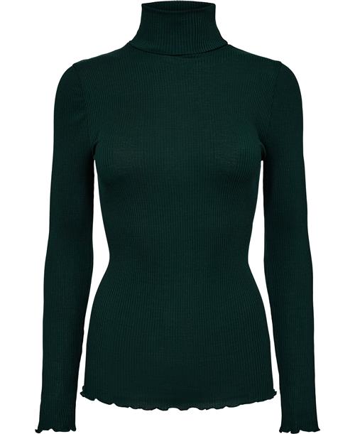 RM by Rosemunde Rmwbalta Modal LS Rollneck Blouse Kvinde Bottle Green Kortærmede T-shirts Str L - hos Magasin