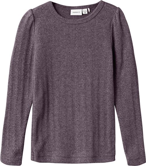 Name It Nmfohusa LS TOP Str 110 - Arctic Dusk Langærmede T-shirts hos Magasin