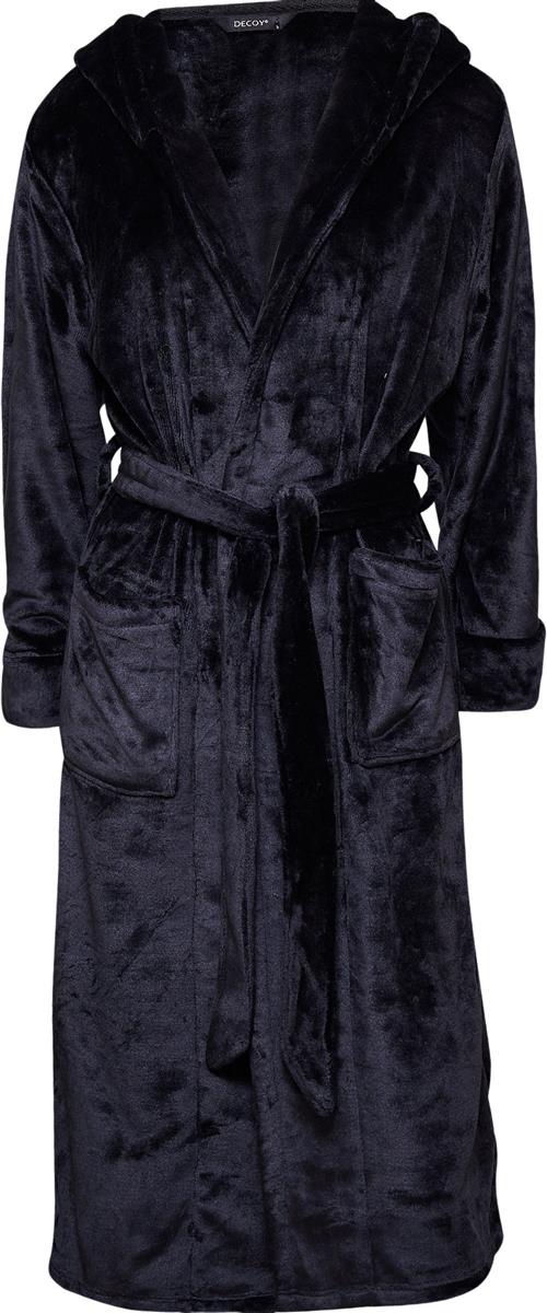 Decoy Decoy Long Robe W/hood Morgenkåber Str XL - hos Magasin