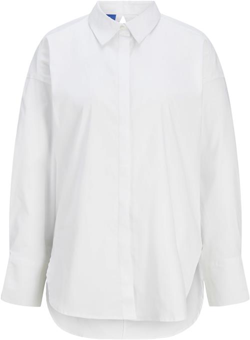 JJXX Jxmagna Shirt WVN Kvinde Bright White Langærmede Skjorter Str S - hos Magasin