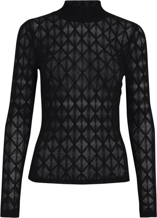 Se Minus Mstamia Lace Top Kvinde Black Blazere Str L - hos Magasin ved Magasin