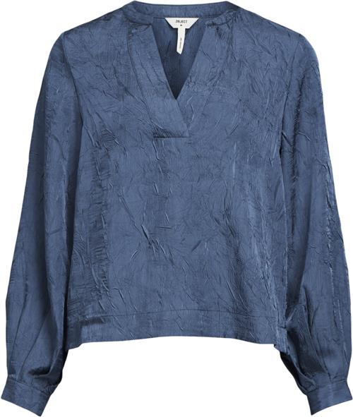 Se Object Objjohnson RE L/S Vneck TOP Noos Kvinde Bering Sea Toppe Str 42 - hos Magasin ved Magasin