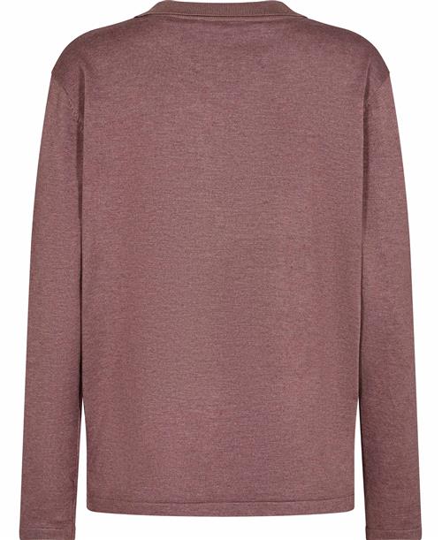 Se Saint Tropez Milasz Polo Pullover Kvinde Antler Melange Sweaters Str S - hos Magasin ved Magasin