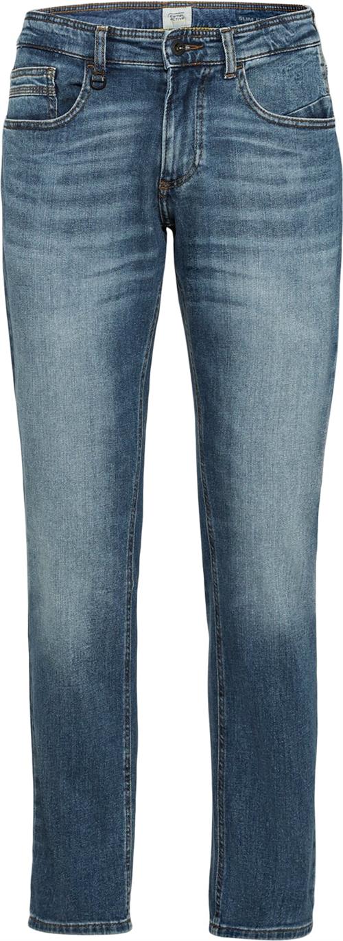 Camel Active 5pkt Slim Fit Mand Indigo Jeans Slim Fit Str 32/34 - hos Magasin