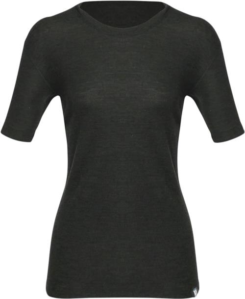 Asivik Asivik W Wool Tshirt, Pine L - Baselayer Uld hos Magasin