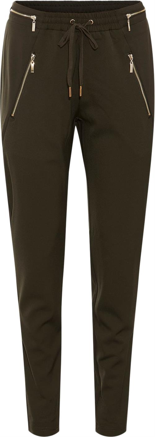 Rue de Femme New Columbine Gold Pant Kvinde Army Bukser Med Smalle Ben Str L - hos Magasin