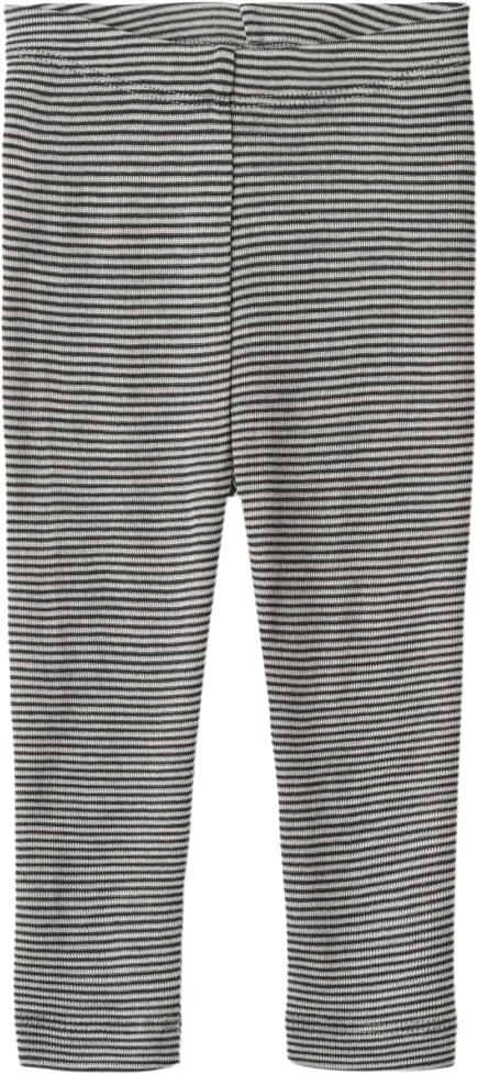 Se Wheat Uld Leggings Str 2 år / 92 cm Uld - Navy Stripe Leggings hos Magasin ved Magasin