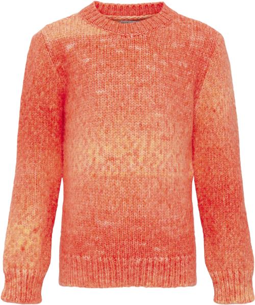 ONLY Kogliva LS Oneck CP KNT Kvinde Tigerlily/space Dyed Sweaters Str 158/164 - hos Magasin