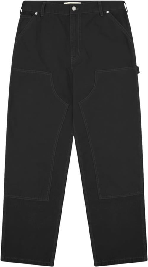 Woodbird Wbdizzon Carpenter Pants Mand Black Cargo Bukser Str 33 - hos Magasin