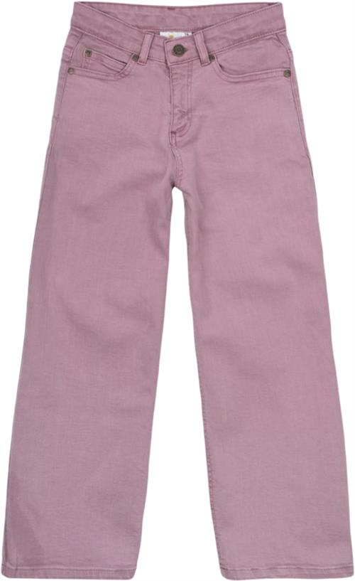 The New Tnlania Wide Jeans Str 98-104 cm/3-4 år Piger - Orchid Haze Jeans Bomuld hos Magasin