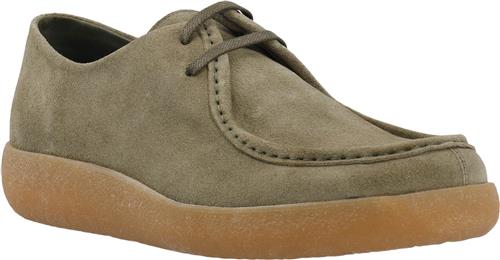 Bianco Biaasher Moc Toe Lace Up Shoe Suede Mand Olive Business Sko Str 40 - hos Magasin