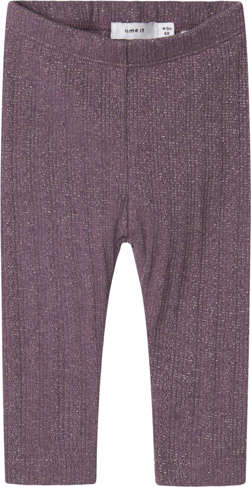 Se Name It Nbfohusa Legging Str 74 - Arctic Dusk Leggings hos Magasin ved Magasin