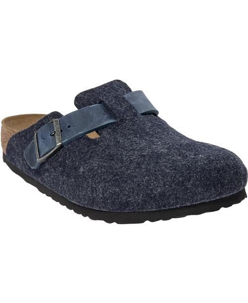 Se Birkenstock Boston Fe/le Midnight Mand Midnight Sandaler Str 42 - hos Magasin ved Magasin