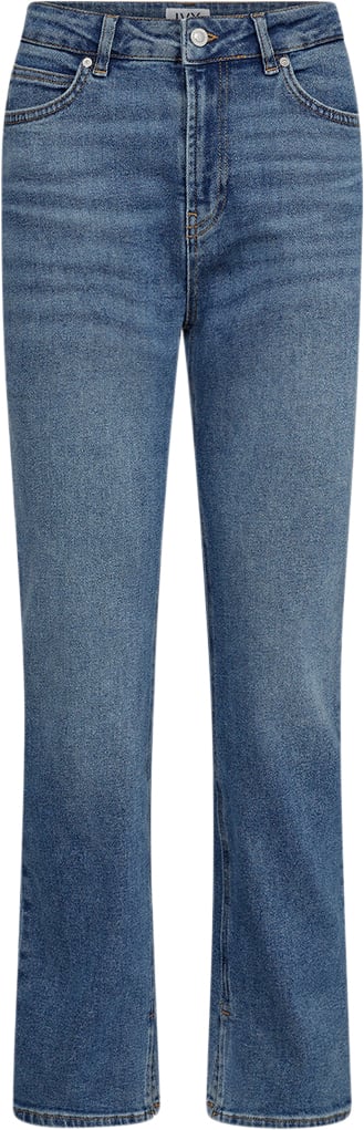 Se IVY Copenhagen Ivylulu Jeans Split Wash Vigo Kvinde Denim Blue Straight Jeans Str 29 / 30 - hos Magasin ved Magasin