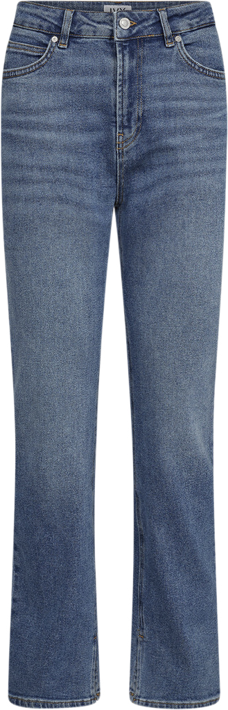 IVY Copenhagen Ivylulu Jeans Split Wash Vigo Kvinde Denim Blue Straight Jeans Str 32 / 30 - hos Magasin