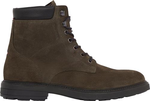 Se Tommy Hilfiger Hilfiger Outdoor Suede Boot Mand Warm Military Snørestøvler Str 40 - hos Magasin ved Magasin