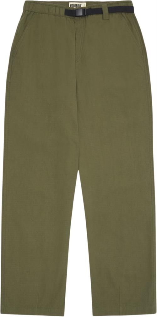 Se Woodbird Umo Base Pant Mand Army Green Casual Bukser Str XXL - hos Magasin ved Magasin