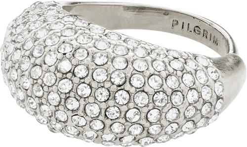 Se Pilgrim Focus Recycled Crystal Ring Silverplated one size - Ringe hos Magasin ved Magasin