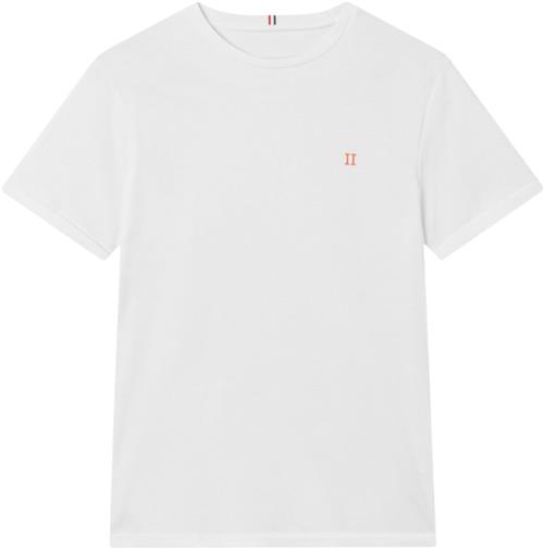 Les Deux Nørregaard Tshirt Kids Str 122/128 - White/orange Kortærmede T-shirts Bomuld hos Magasin