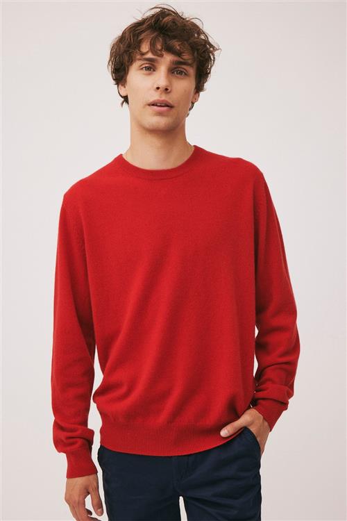 Magasin du Nord Collection Magasin Mads 2 100 Cashmere Mand Haute Red Sweaters Str S Cashmere